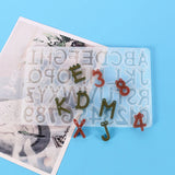 Numbers Letters Resin Keychain Pendant Mold DIY Craft Silicone Mold