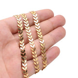 Stainless Steel Leaves Chain Choker Necklace Bohemian Jewelry For Woman