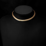 Stainless Steel Leaves Chain Choker Necklace Bohemian Jewelry For Woman