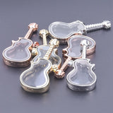 Personalized Music Guitar Glass Photo Pendant