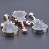 Personalized Music Guitar Glass Photo Pendant