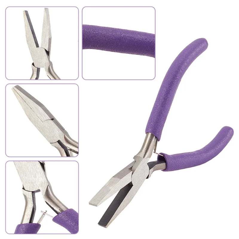 Polishing Flat Nose Pliers for Jewelry Making Beading Wire Forming DIY Tools