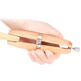 Wooden Tweezers Ring Clamps Holder Jewelry Making Hand Tools Benchwork