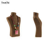 Retro Mannequin Bust Necklace Display Organizer