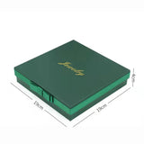 Ribbon Bow Jewelry Box Pearl Necklace Ear Studs Organizer Storage