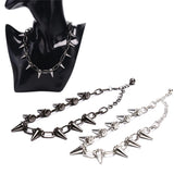 Rivets Goth Choker Necklace Spike Rock Gothic Choker