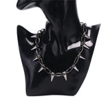 Rivets Goth Choker Necklace Spike Rock Gothic Choker