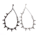 Rivets Goth Choker Necklace Spike Rock Gothic Choker