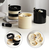Rotatable Jewelry Box with Metal Handle