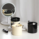 Rotatable Jewelry Box with Metal Handle