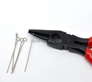 Stainless Steel Beading Jewelry Tool Round Nose Concave Pliers 12.5cm