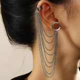 Chains Pendant Ear Tunnel Plugs Gauges Piercing Earrings
