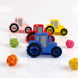 1Pc Silicone Teether Baby Teeth Care Molar Rodent Silicone Bead Nipple Chain