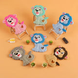 1Pc Silicone Teether Baby Teeth Care Molar Rodent Silicone Bead Nipple Chain