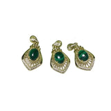 Silver Plated Malachite Pendant for Women Necklace Jewelry