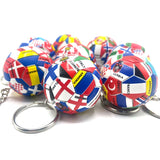 Football Pendant Keychain with 32 Countries Flag