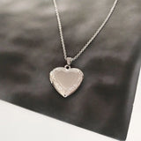 Heart Photo Frame Pendant Necklace Stainless Steel Charms Locket Women Jewelry