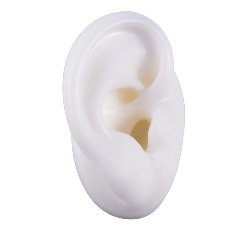 1Pc Soft Silicone Ear Model Tattoo Practice Jewelry Display Tool