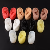 1Pc Soft Silicone Ear Model Tattoo Practice Jewelry Display Tool