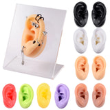 Soft Silicone Jewelry Display Ear Model Tattoo Practice Piercing Tools