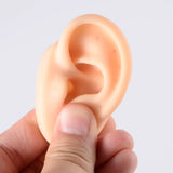 Soft Silicone Jewelry Display Ear Model Tattoo Practice Piercing Tools