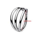 Stainless Steel 6-12mm Hoop Eyebrow Lip Ear Rings Body Piercing Jewelry