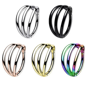 Stainless Steel 6-12mm Hoop Eyebrow Lip Ear Rings Body Piercing Jewelry