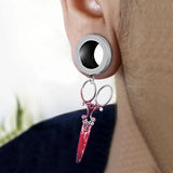 Stainless Steel Blood Scissors Ear Tunnel Plugs and Gauges