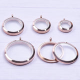 Stainless Steel Floating Memory Locket Pendant