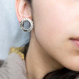 Stainless Steel Flower Ear Tunnel Plugs Gauges Piercing Earrings
