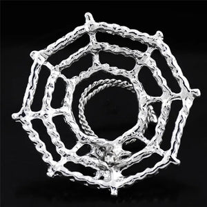 Stainless Steel Spider Web Nipple Rings BDSM Fetish Adult Sex Toy