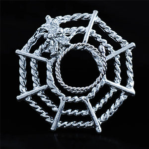 Stainless Steel Spider Web Nipple Rings BDSM Fetish Adult Sex Toy