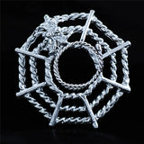 Stainless Steel Spider Web Nipple Rings BDSM Fetish Adult Sex Toy