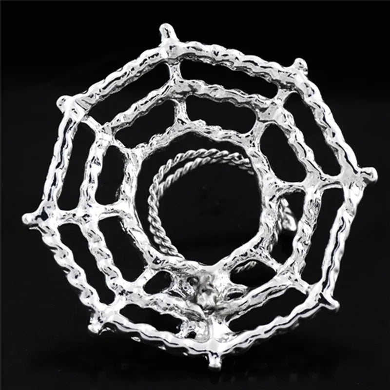 Stainless Steel Spider Web Nipple Rings BDSM Fetish Adult Sex Toy