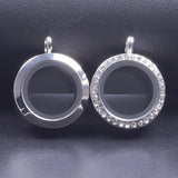 Stainless Steel Round Memory Locket Pendant