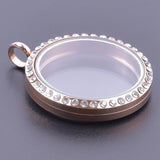 Stainless Steel Memory Charms Locket Pendant for Women Necklaces