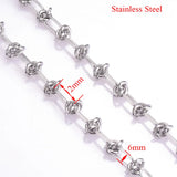Stainless Steel Tie Knot Chain Necklaces Men Women Hip Hop Choker