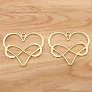 1Pc Tibetan Heart Charms Pendants for DIY Necklace Making