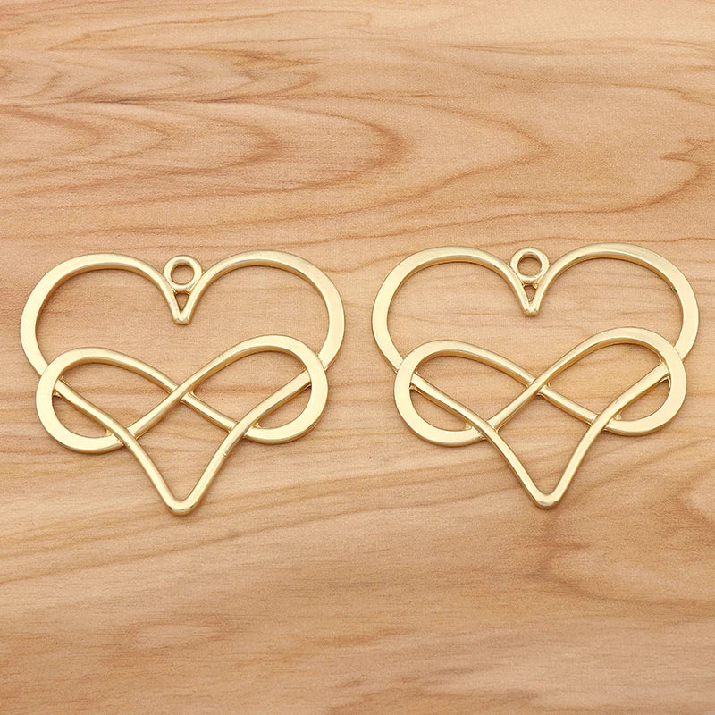 1Pc Tibetan Heart Charms Pendants for DIY Necklace Making