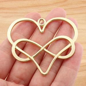 1Pc Tibetan Heart Charms Pendants for DIY Necklace Making