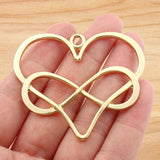 1Pc Tibetan Heart Charms Pendants for DIY Necklace Making
