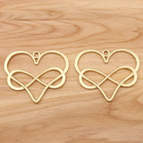 1Pc Tibetan Heart Charms Pendants for DIY Necklace Making