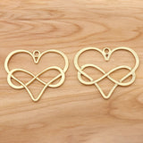 1Pc Tibetan Heart Charms Pendants for DIY Necklace Making