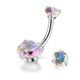 Titanium Belly Button Ring CZ Belly Ring Piercing Earring Body Jewelry 14G
