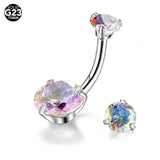 Titanium Belly Button Ring CZ Belly Ring Piercing Earring Body Jewelry 14G