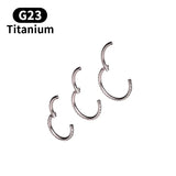 Titanium 16G Zircon Septum Clicker Nose Ring Body Piercing