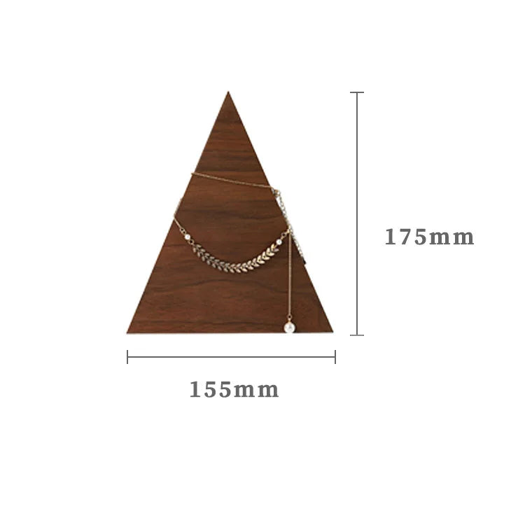 High-end Walnut Wooden Jewelry Display Stand