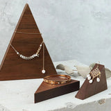 High-end Walnut Wooden Jewelry Display Stand