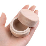 Unpainted Wood Engagement Ring Bearer Box Rustic Wedding Ring Box