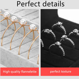 3-Tier Velvet Bracelet Chain Watch T-bar Rack Jewelry Display Stand